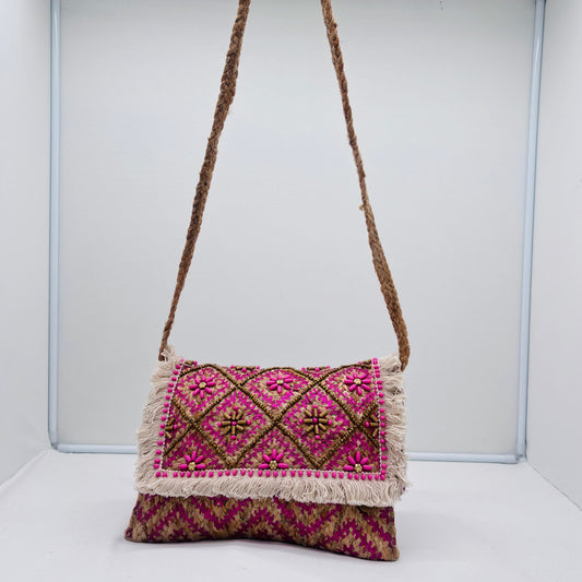 Sac Femme Boheme Bandoulières Rose